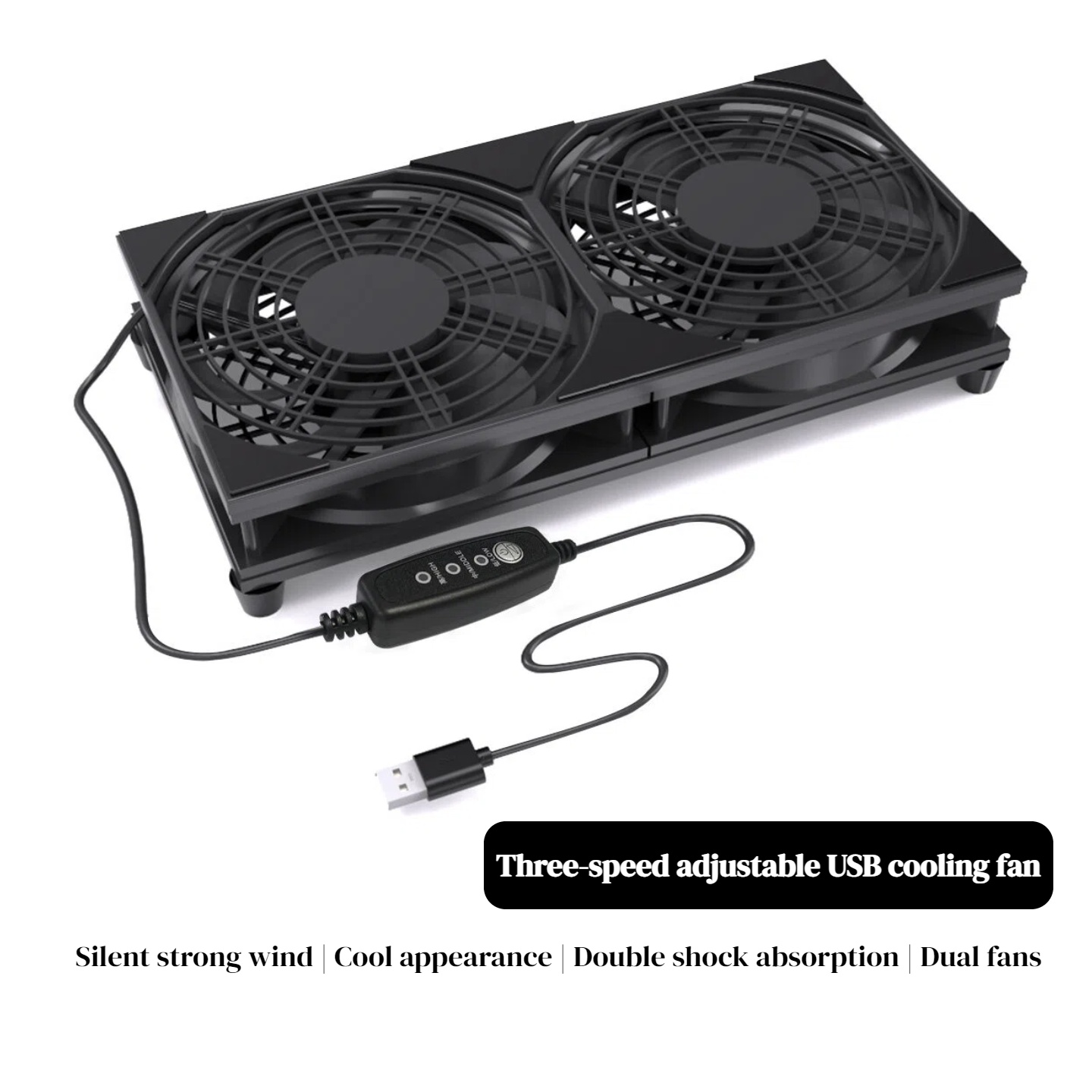 Dual USB Cooling Fan with 3-Sp - Gaming Console In ulasan dan harga