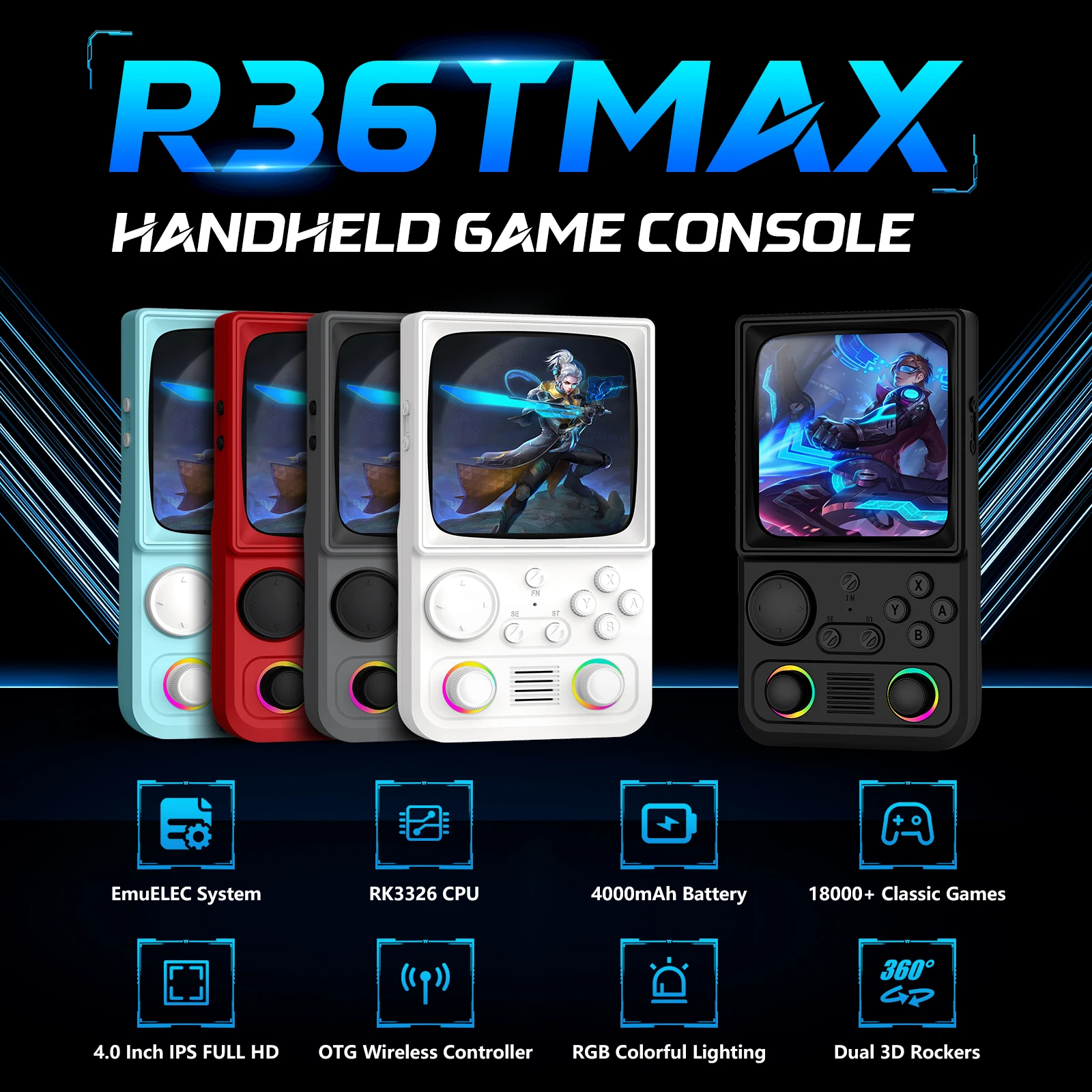 AISLPC R40 Handheld Game Conso - Gaming Console Under 5000 ulasan dan harga