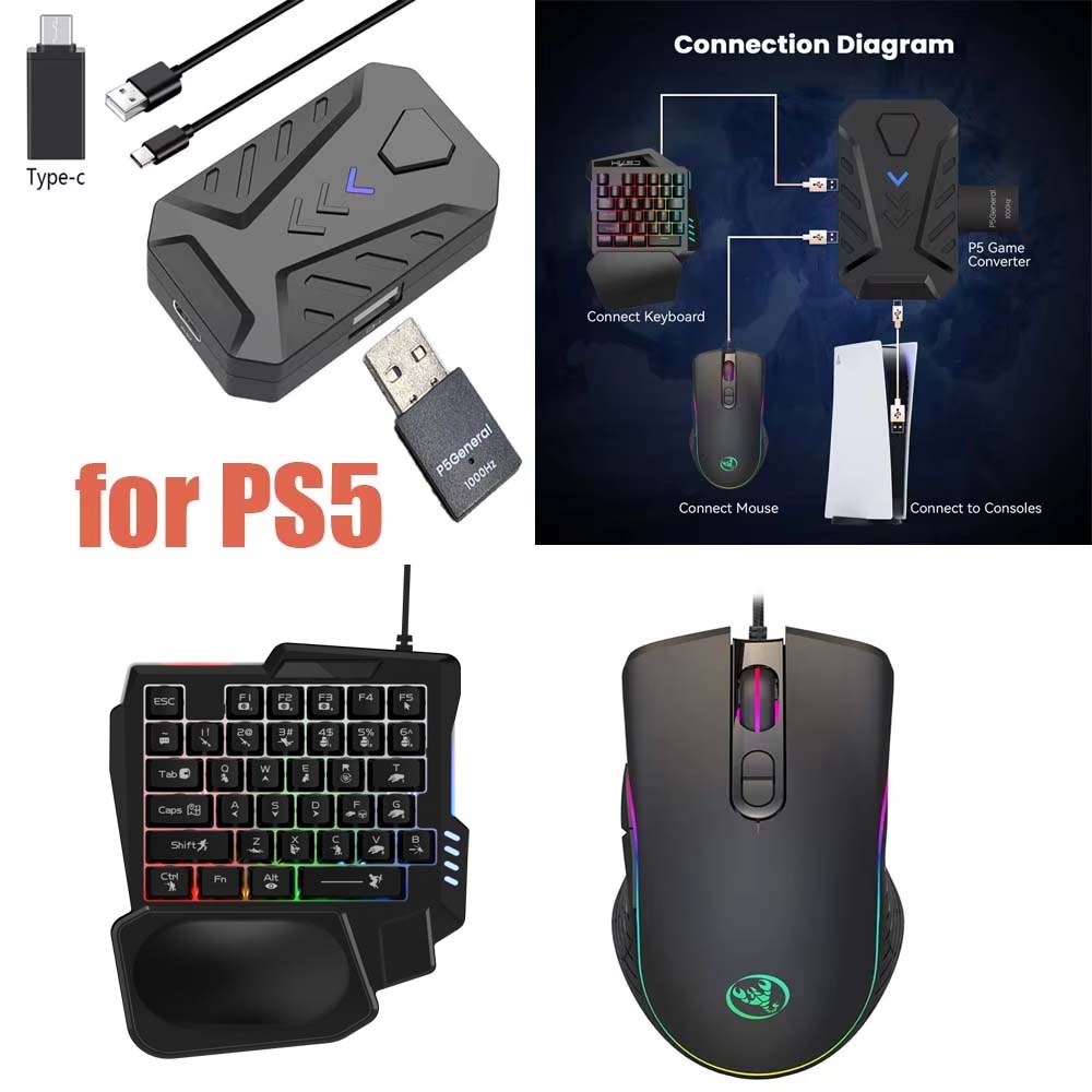 for PS5 Gaming Keyboard Mouse  - Gaming Console Buttons ulasan dan harga